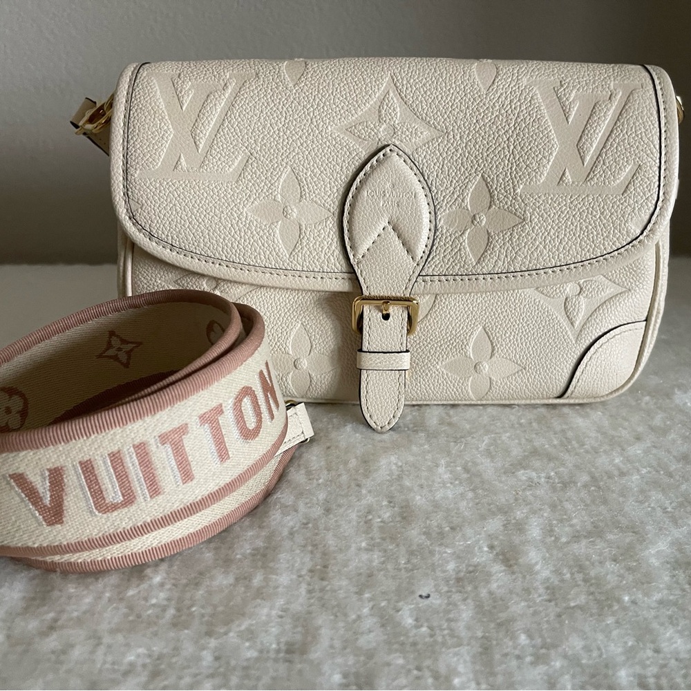Louis Vuitton Diane Ivory Monogram Crossbody Bag